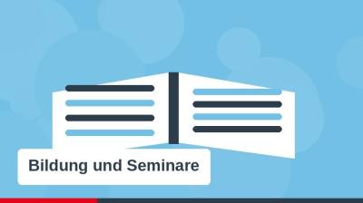 Aufgeschlagenes Buch als Symbol f�r Bildungsangebote